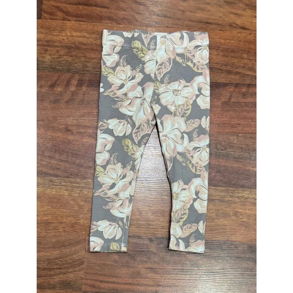 Tahari - Light Pink Dress and Floral Leggings in Matching Set